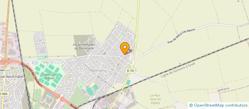 localisation de l'entreprise SCI ABC GRANDE RUE  BETHENY