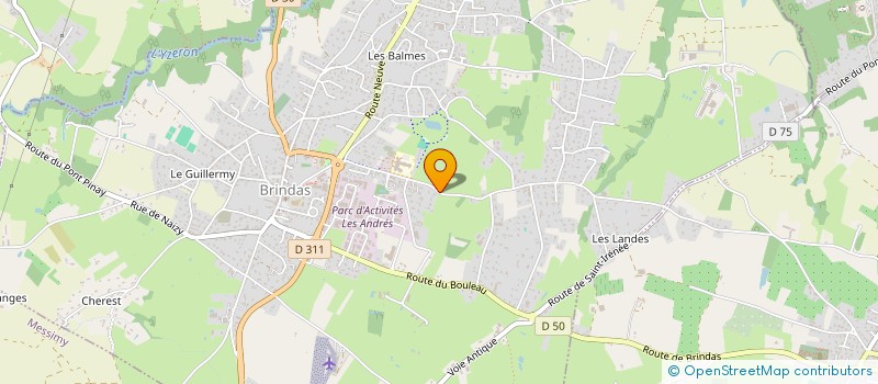 localisation de l'entreprise SCI ABC INVESTISSEMENTS  BRINDAS