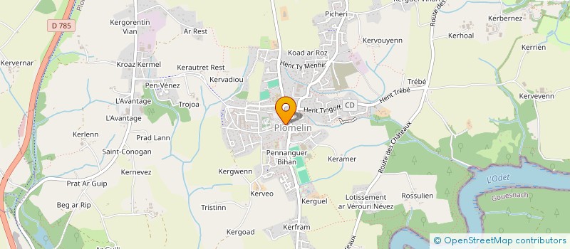 localisation de l'entreprise SCI ABC KINES  PLOMELIN