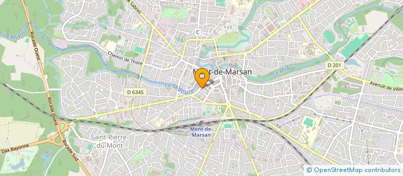 localisation de l'entreprise SCI ABCD  MONT-DE-MARSAN