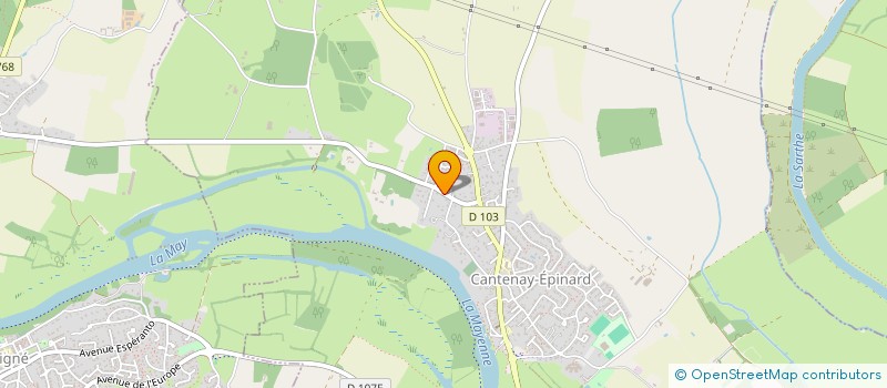localisation de l'entreprise SCI ABCD  CANTENAY-EPINARD
