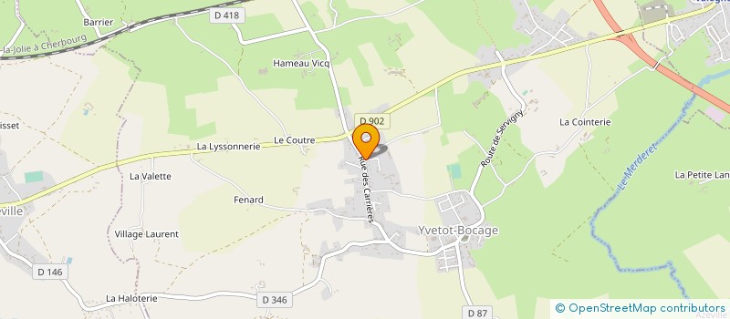 localisation de l'entreprise SCI ABCD  YVETOT-BOCAGE