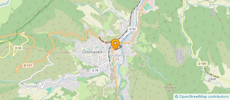 localisation de l'entreprise SCI ABCD à QUILLAN
