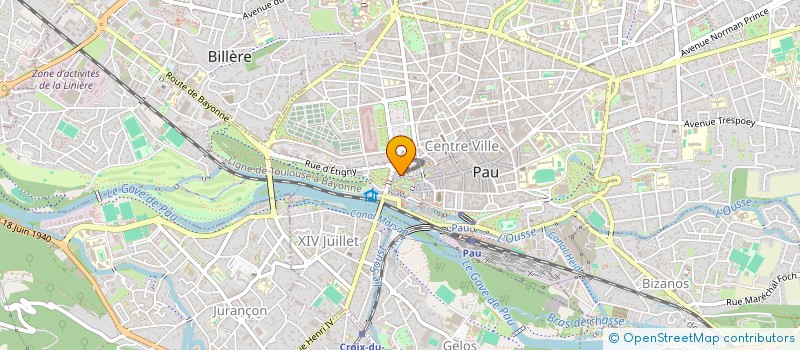 localisation de l'entreprise SCI ABCD DUBOSC à PAU
