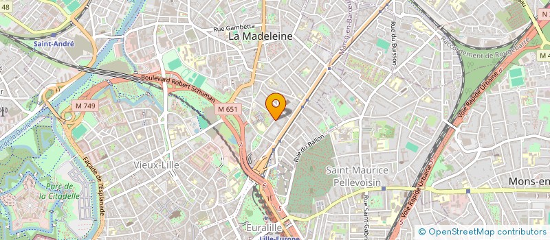 localisation de l'entreprise SCI ABCDV à LA MADELEINE