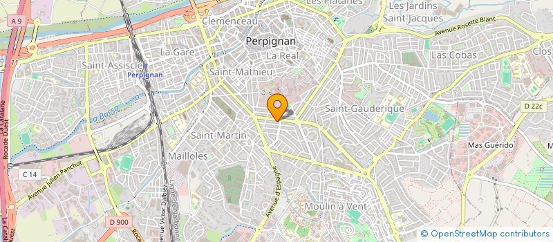 localisation de l'entreprise SCI ABCG  PERPIGNAN