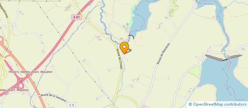 localisation de l'entreprise SCI ABCH IMMOBILIER  MAZIERES-EN-MAUGES