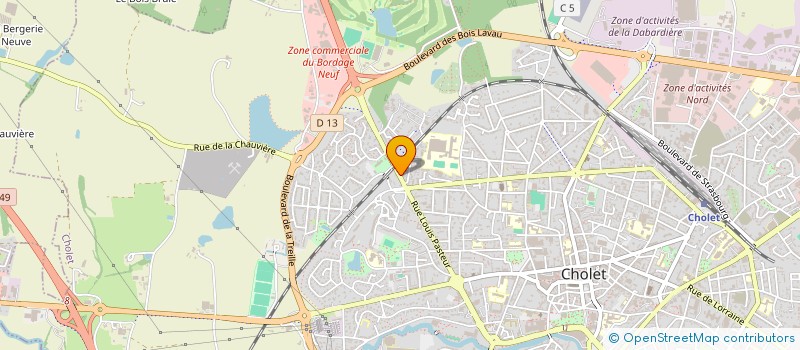 localisation de l'entreprise SCI ABCJ à CHOLET