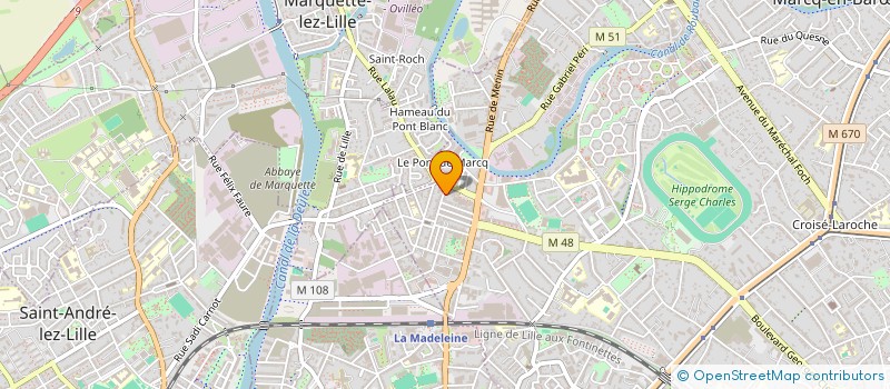 localisation de l'entreprise SCI ABCJ JEAN JAURES à MARCQ-EN-BARŒUL