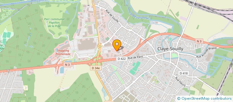 localisation de l'entreprise SCI ABCK  CLAYE-SOUILLY