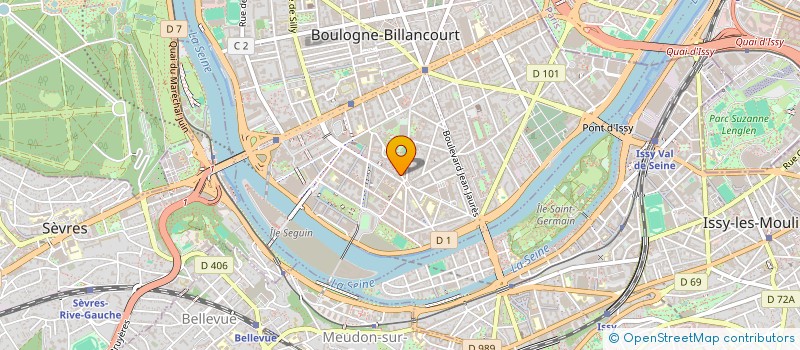 localisation de l'entreprise SCI ABCM à BOULOGNE-BILLANCOURT