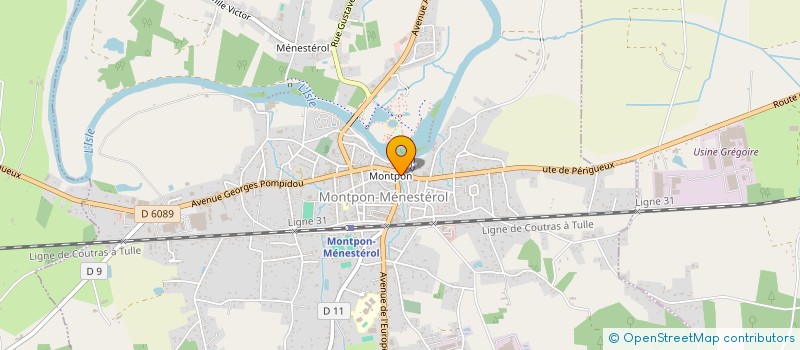 localisation de l'entreprise SCI ABDA K  MONTPON-MENESTEROL