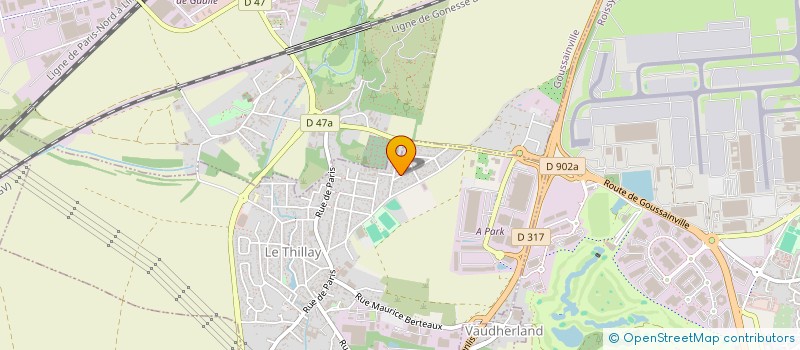 localisation de l'entreprise SCI ABDEL  LE THILLAY