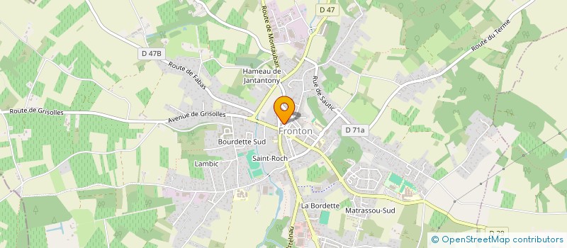 localisation de l'entreprise SCI ABDP  FRONTON