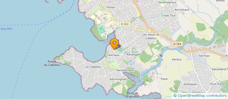 localisation de l'entreprise SCI ABDP  CONCARNEAU