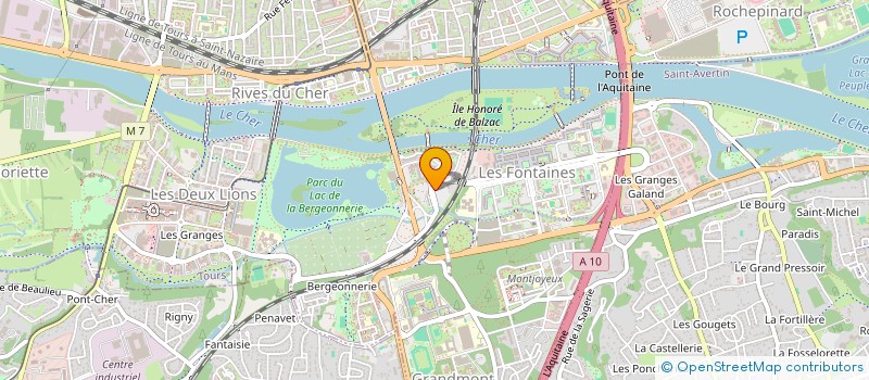 localisation de l'entreprise SCI ABEILLES A7  TOURS