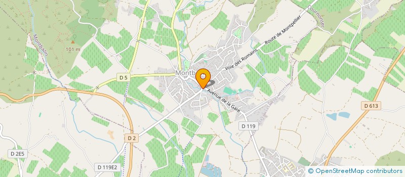 localisation de l'entreprise SCI ABEJ MONTBAZIN  MONTBAZIN