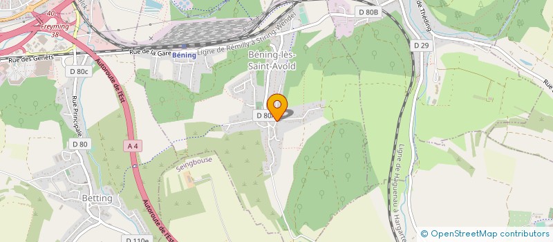 localisation de l'entreprise SCI ABEL  BENING-LES-SAINT-AVOLD