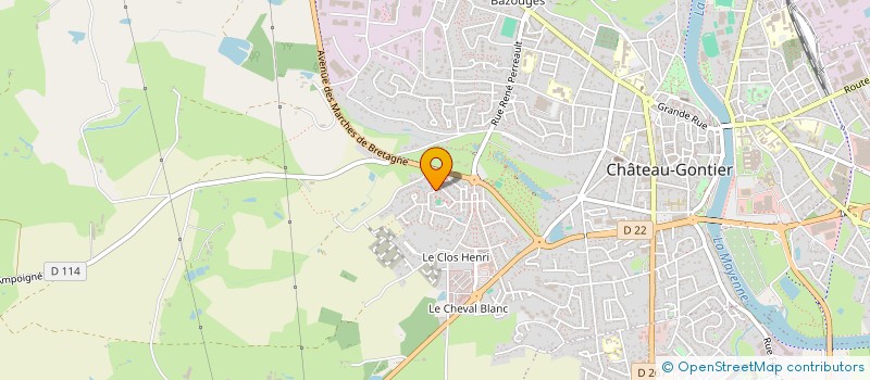 localisation de l'entreprise SCI ABEL GANCE à CHATEAU-GONTIER-SUR-MAYENNE