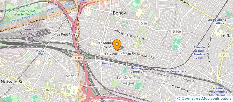 localisation de l'entreprise SCI ABELARD  BONDY