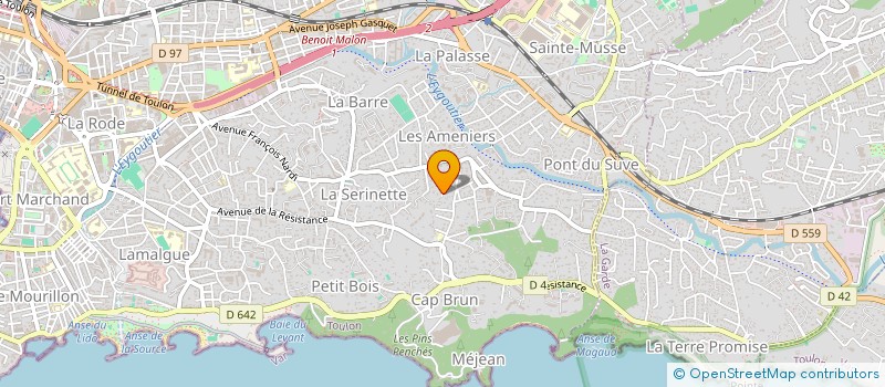 localisation de l'entreprise SCI ABELINE  TOULON