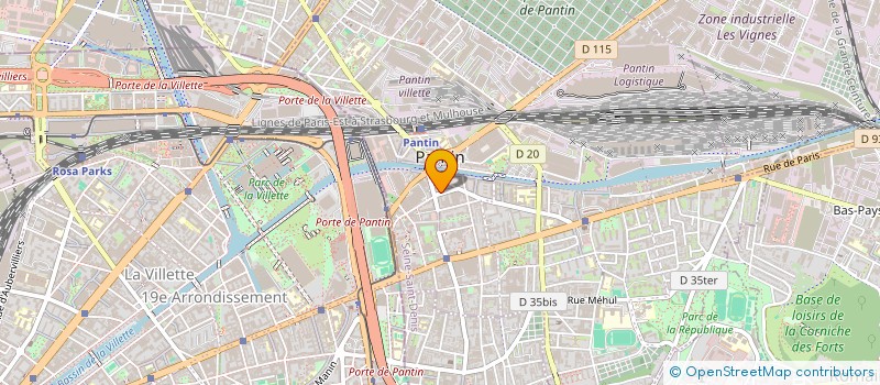localisation de l'entreprise SCI ABELLO-FLEURY à PANTIN