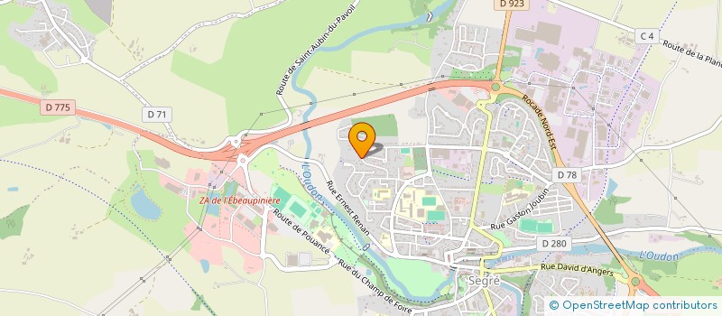 localisation de l'entreprise SCI ABEMAG à SEGRE-EN-ANJOU BLEU