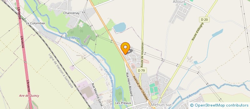 localisation de l'entreprise SCI ABEP  MEHUN-SUR-YEVRE