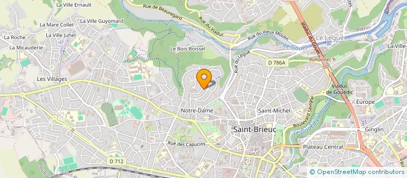 localisation de l'entreprise SCI ABER à SAINT-BRIEUC