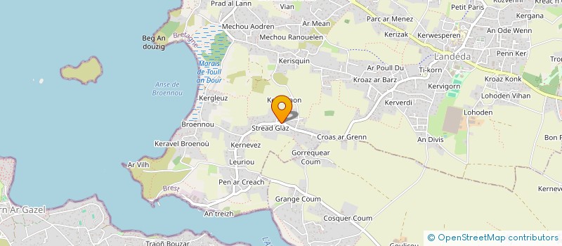 localisation de l'entreprise SCI ABER GLAZ  LANDEDA