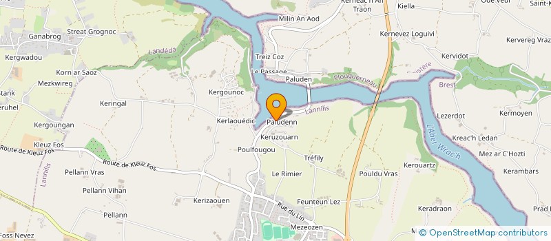 localisation de l'entreprise SCI ABER INVEST  LANNILIS