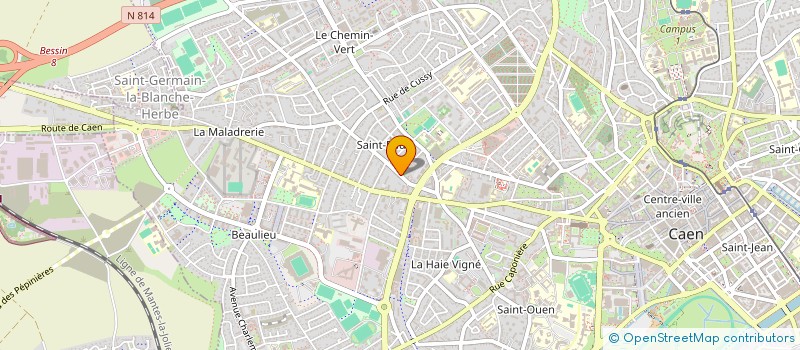 localisation de l'entreprise SCI ABERDEEN à CAEN