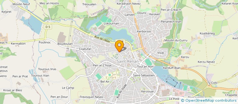 localisation de l'entreprise SCI ABERDI  SAINT-RENAN