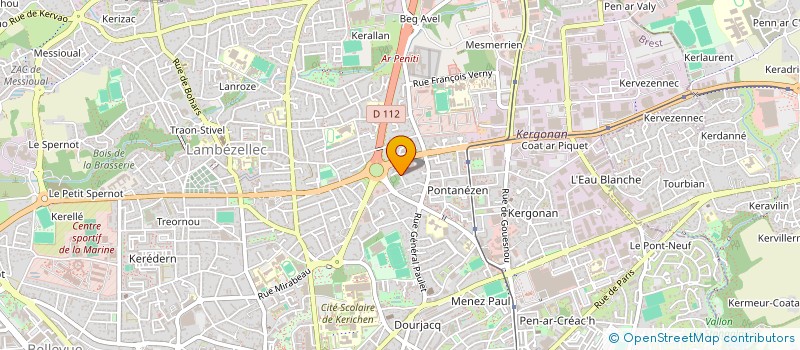 localisation de l'entreprise SCI ABERS à QUIMPER