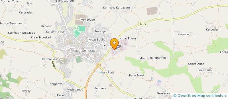 localisation de l'entreprise SCI ABERS ALGUES  PLOUGUERNEAU