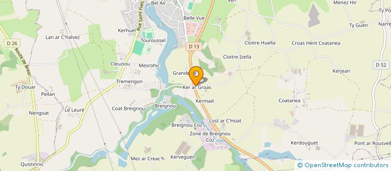 localisation de l'entreprise SCI ABERS IMMOBILIER  PLOUVIEN