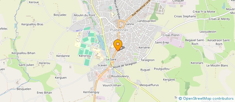 localisation de l'entreprise SCI ABERS KINES  PLABENNEC