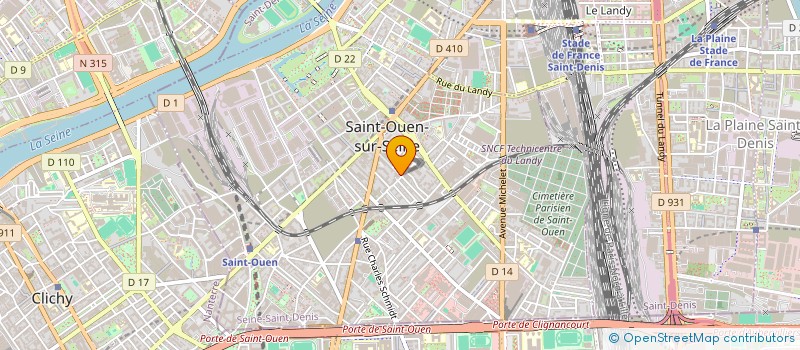 localisation de l'entreprise SCI ABF à SAINT-OUEN-SUR-SEINE