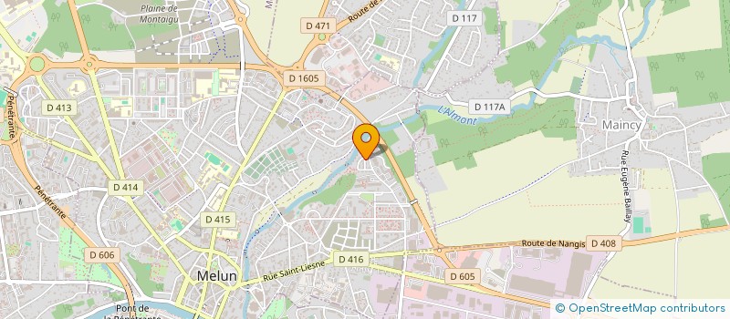 localisation de l'entreprise SCI ABF2 à MELUN