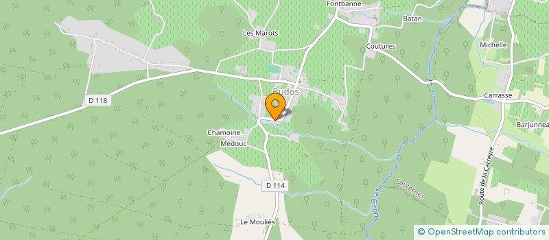 localisation de l'entreprise SCI ABFH DULUC  BUDOS