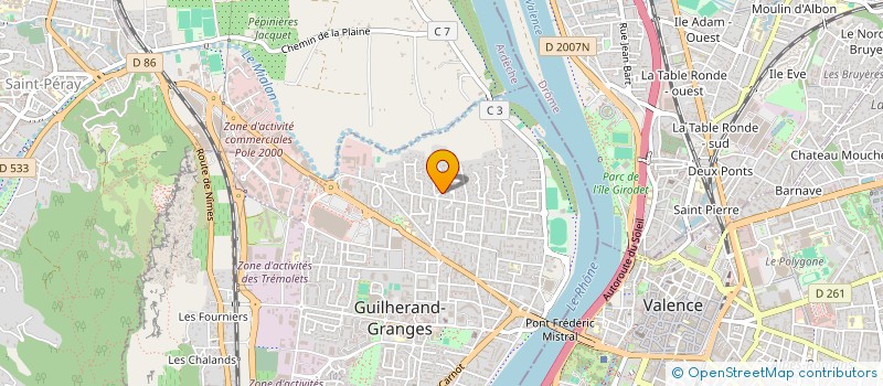 localisation de l'entreprise SCI ABFJ à GUILHERAND GRANGES