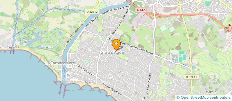 localisation de l'entreprise SCI ABFR JOLY  AGDE