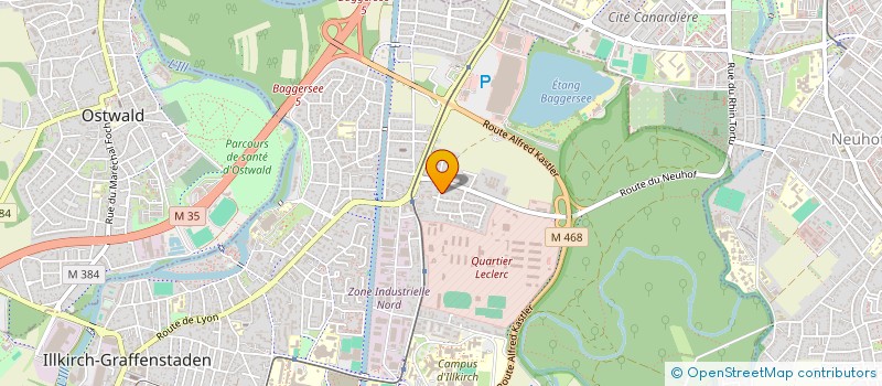localisation de l'entreprise SCI ABHANAUER  ILLKIRCH-GRAFFENSTADEN
