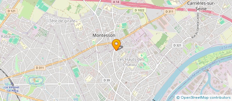 localisation de l'entreprise SCI ABI  CHATOU