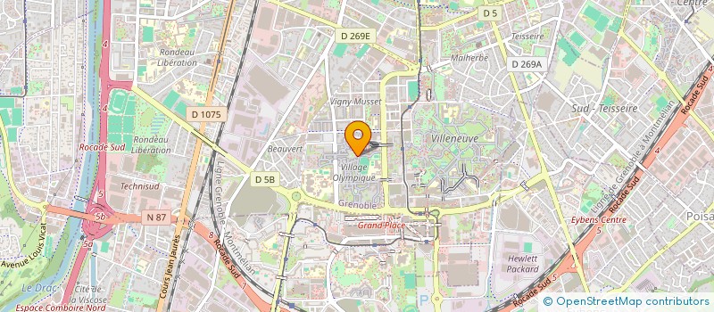 localisation de l'entreprise SCI ABI IMMOBILIER 2  GRENOBLE