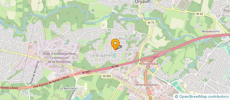 localisation de l'entreprise SCI ABIDJI à ORVAULT