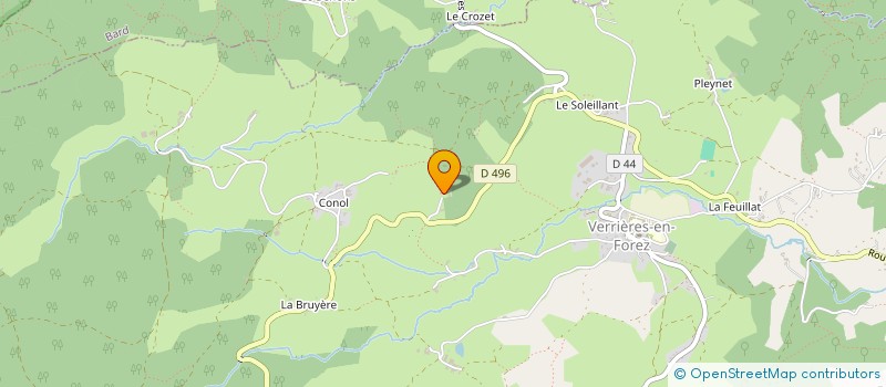 localisation de l'entreprise SCI ABIES  VERRIERES-EN-FOREZ