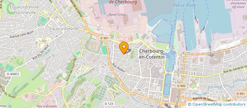 localisation de l'entreprise SCI ABIGAEL à CHERBOURG-EN-COTENTIN