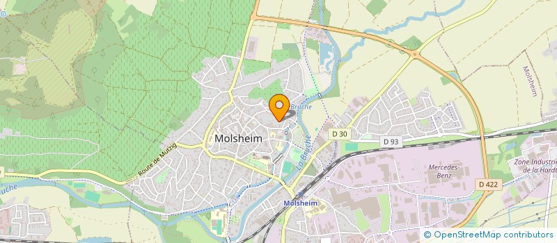 localisation de l'entreprise SCI ABILENE  MOLSHEIM