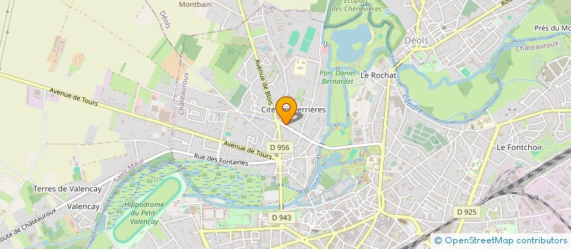 localisation de l'entreprise SCI ABIMKA à CHATEAUROUX